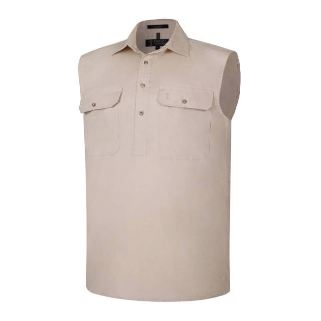 Pilbara Mens 1/2 Button NS Work Shirt