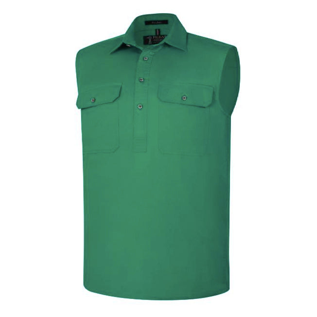 Pilbara Mens 1/2 Button NS Work Shirt