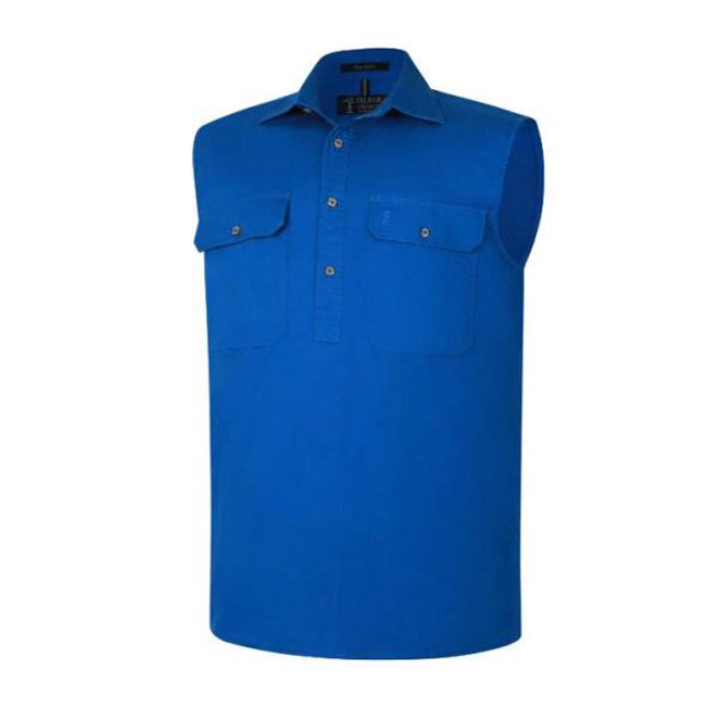 Pilbara Mens 1/2 Button NS Work Shirt