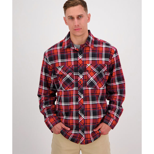 Swanndri Mens Full Button Egmont Shirt Twin Pack