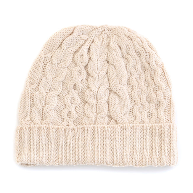 uimi Molly Aran Textured Merino Wool Beanie