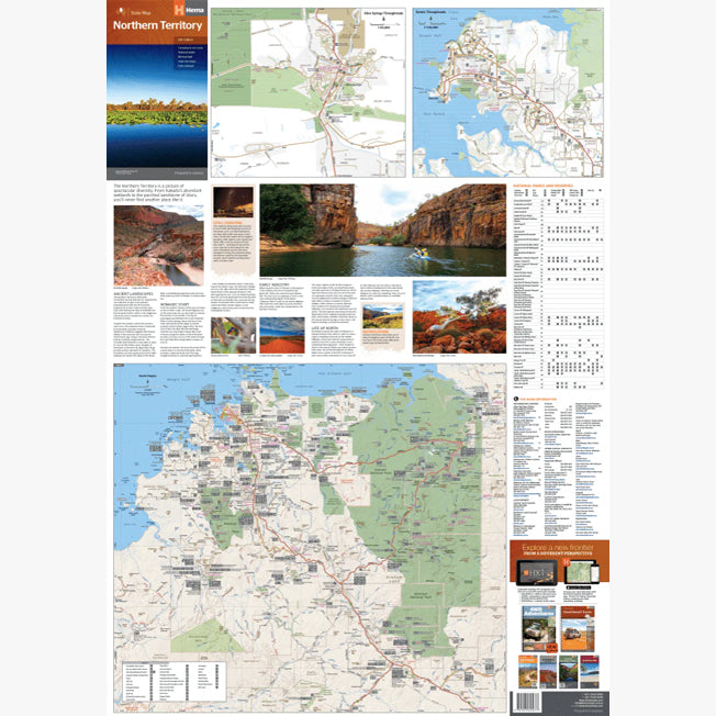 Hema Northern Territory State Map