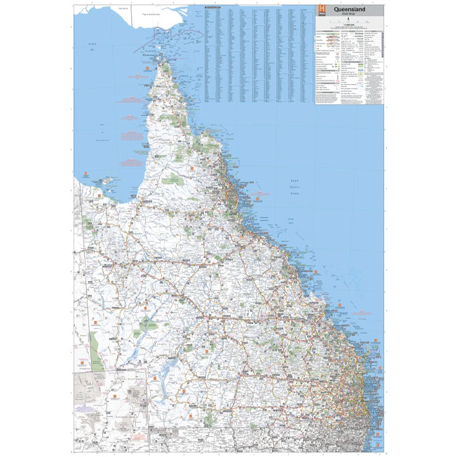 Hema Queensland State Map