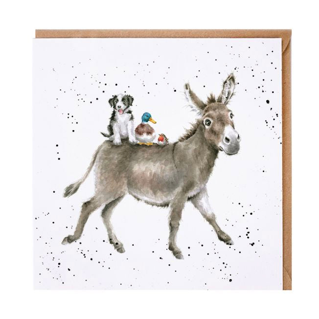 The Donkey Ride Greeting Card
