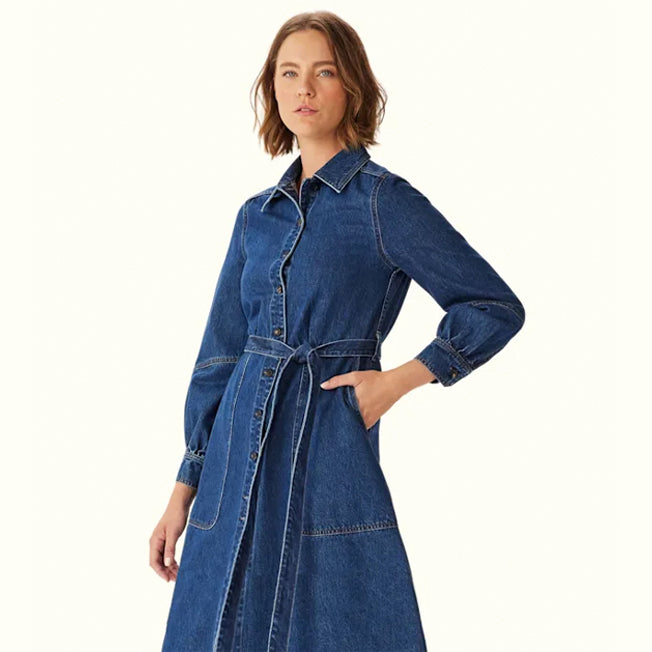 R.M. Williams Willowtree Denim Midi Dress