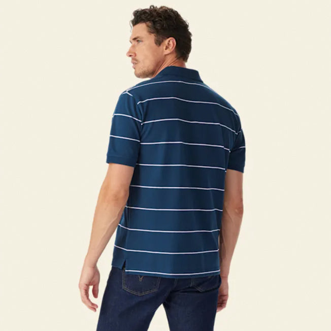 R.M. Williams Albany Stripe Polo