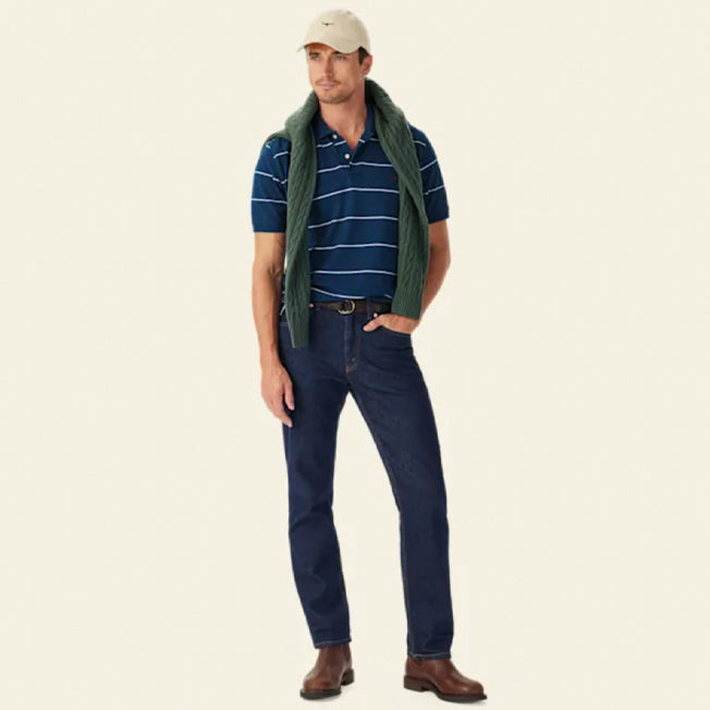 R.M. Williams Albany Stripe Polo