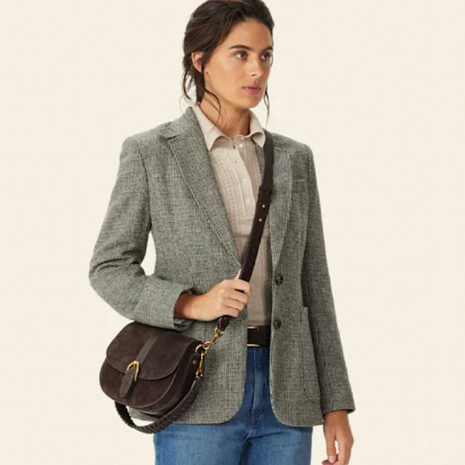 R.M. Williams Alice Suede Saddle Day Bag