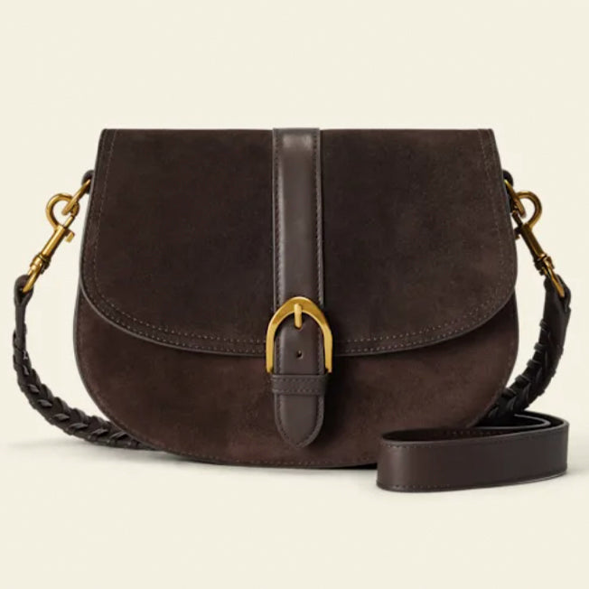 R.M. Williams Alice Suede Saddle Day Bag