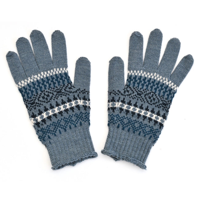 uimi Astrid Micro Fair Isle Merino Wool Gloves