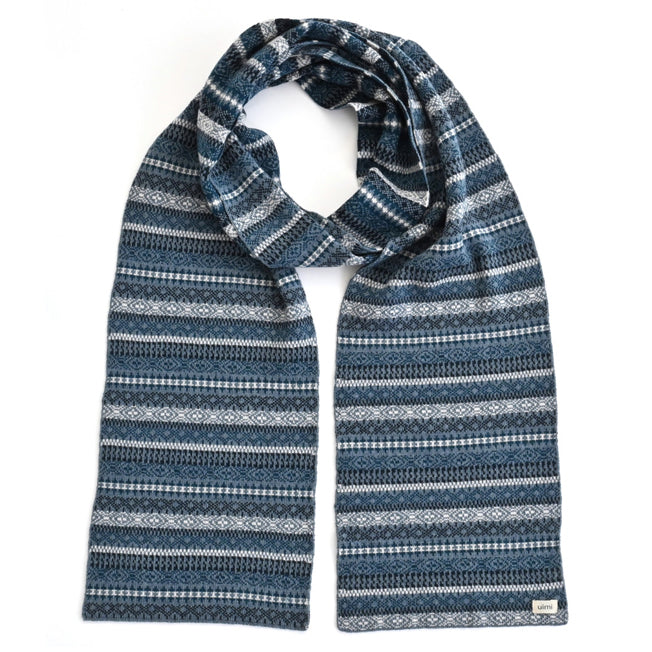 uimi Astrid Micro Fair Isle Merino Wool Scarf