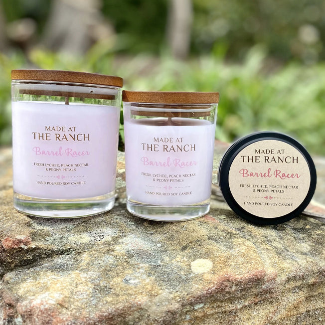 Made At The Ranch Barrel Racer Candle