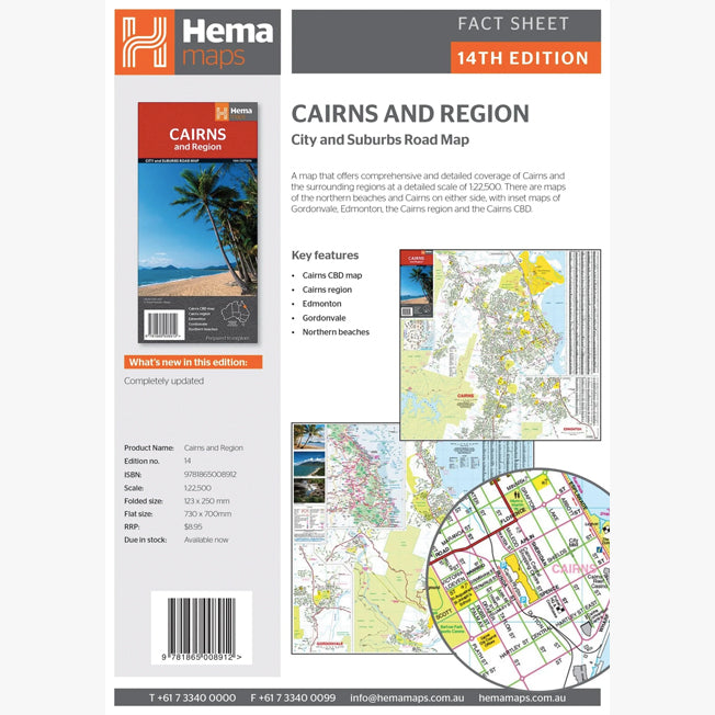 Hema Cairns and Region Map