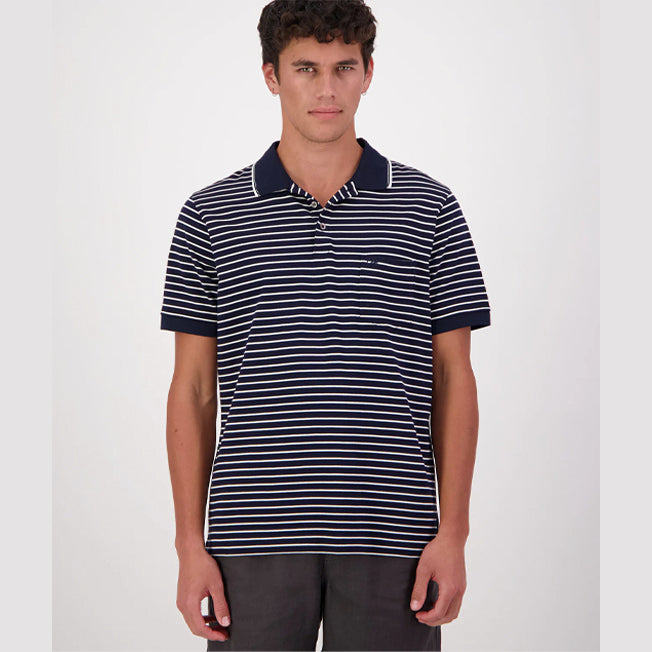 Swanndri Mens Carlisle Stripe Polo