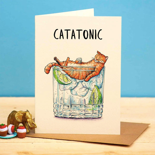 Catatonic Greeting Card
