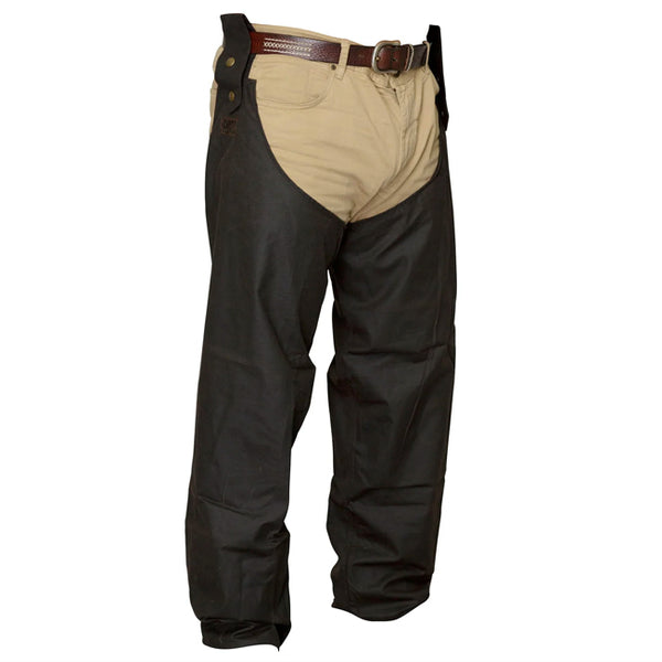 Burke & Wills Oilskin Chaps Snap On - Lattanzios