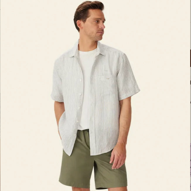 R.M. Williams Charles Linen SS Shirt