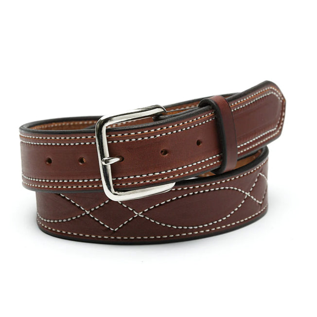 Texas Saddlery Western Chocolate Gunfighter Belt