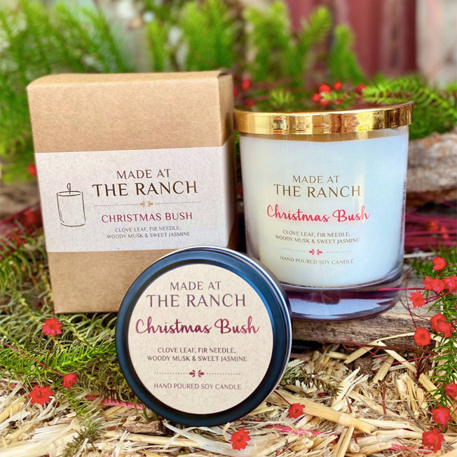 Made At The Ranch Christmas Bush Candle