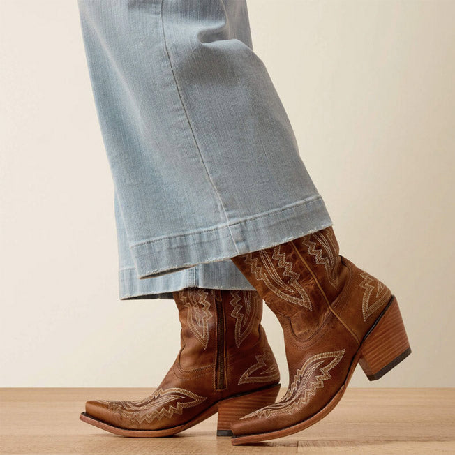 Ariat Ladies Perfect Rise Wide Crop Clare Jean