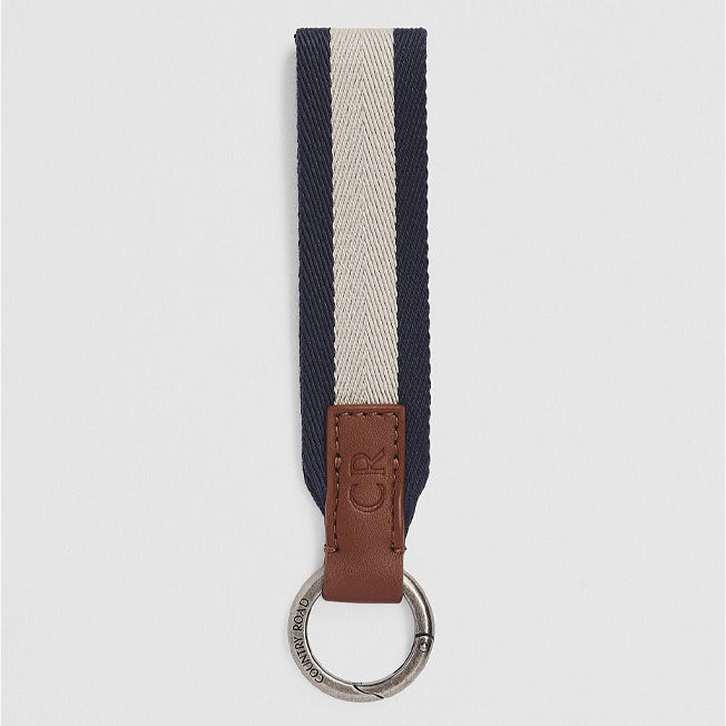 Country Road CR Logo Striped Keyring