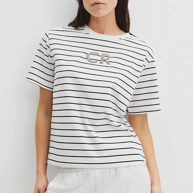 Country Road Lds Aus Cotton CR Logo Tee