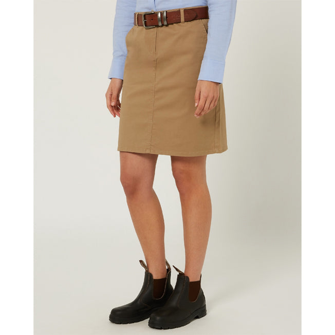 Pilbara Daphne Chino A-Line Skirt