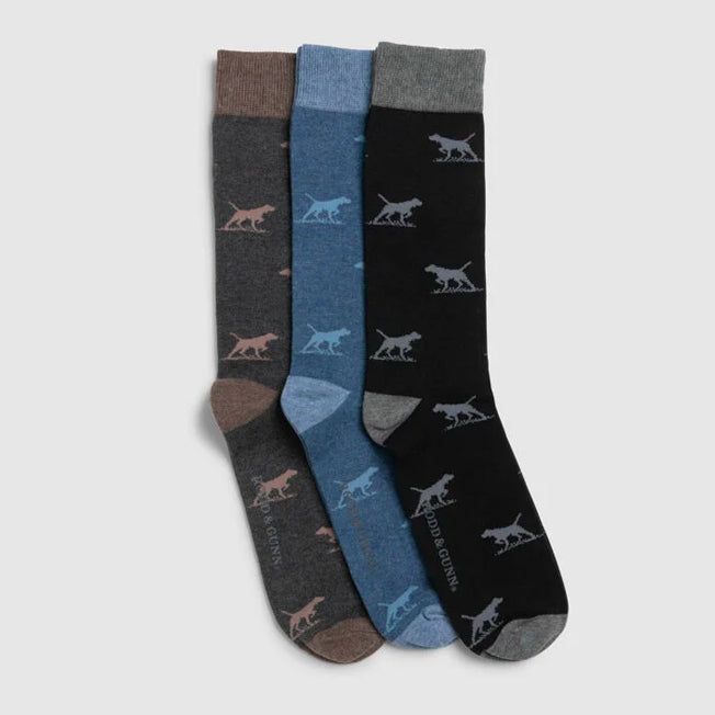 Rodd &amp; Gunn Dogs-A-Plenty Socks 3pk