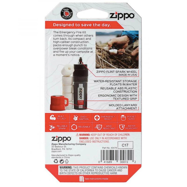 Zippo Emergency Fire Kit