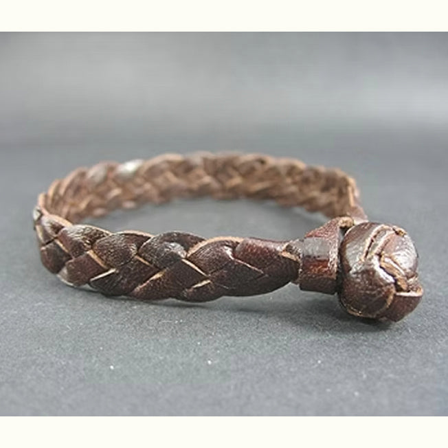 Flat Plaited Bracelet w/ Turks Head Knot