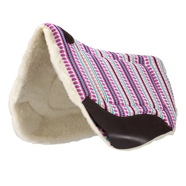 Fort Worth Fleece Lined Contoured Barrel Race Saddle Pad