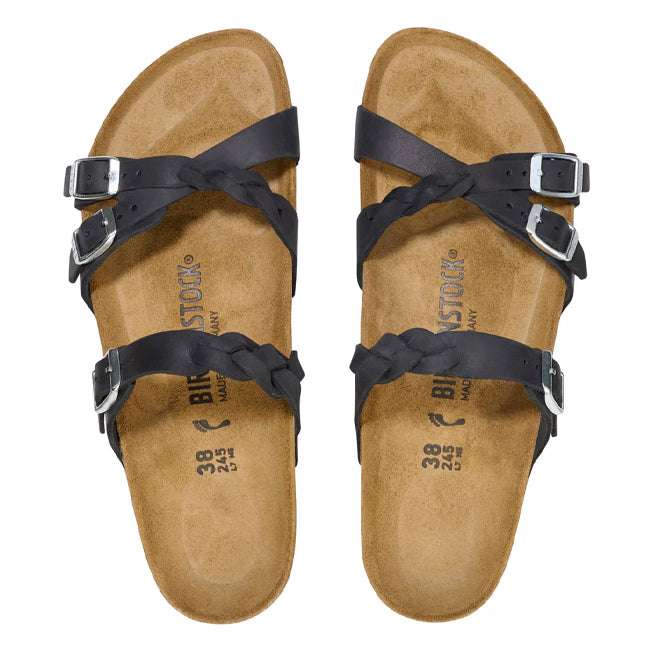 Birkenstock Franca Braided Oiled Leather Narrow