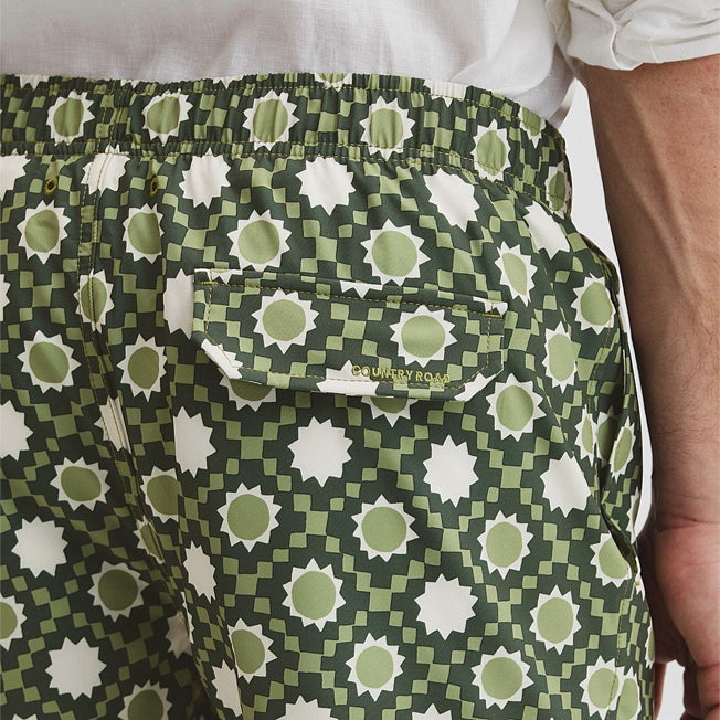 Country Road Mens Geo Print Swim Short