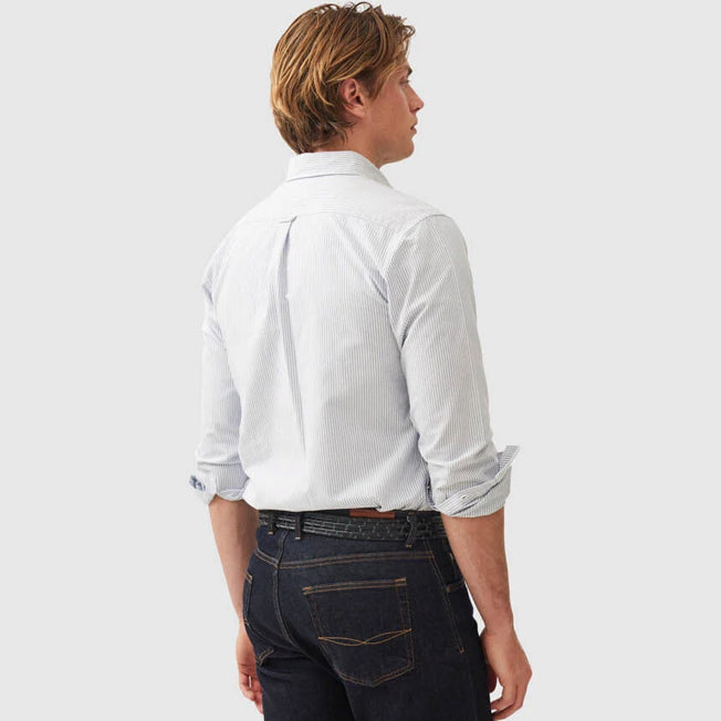 Rodd & Gunn Gunn Oxford Lakeside Stripe Sports Fit LS Shirt