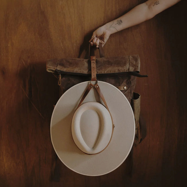 Will and Bear Leather Hat Holder Travel Strap
