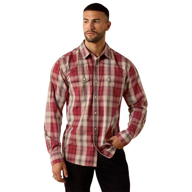 Ariat Mens Retro Hawthorne Fitted Snap LS Shirt