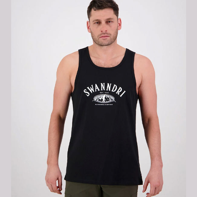 Swanndri Mens Heaphy Printed Singlet