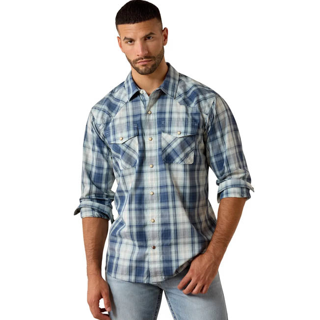 Ariat Mens Retro Heathcliff Fitted Snap LS Shirt