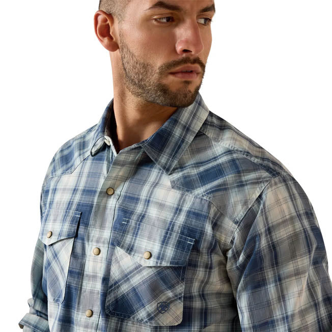 Ariat Mens Retro Heathcliff Fitted Snap LS Shirt