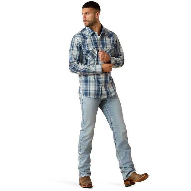 Ariat Mens Retro Heathcliff Fitted Snap LS Shirt