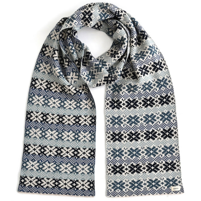 uimi Heidi Fair Isle Merino Wool Scarf
