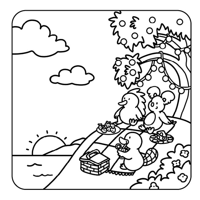 Hello Sunshine: Cosy Aussie Colouring