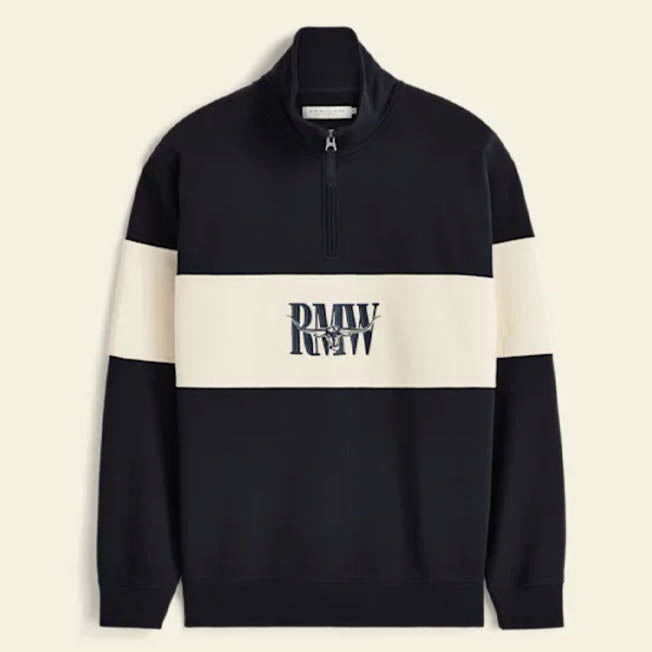 R.M. Williams Heritage Panel 1/4 Zip Sweatshirt
