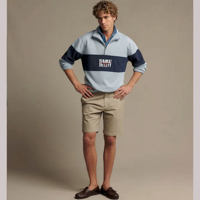 R.M. Williams Heritage Panel 1/4 Zip Sweatshirt