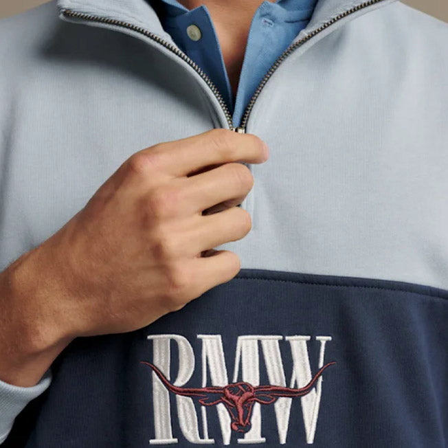 R.M. Williams Heritage Panel 1/4 Zip Sweatshirt