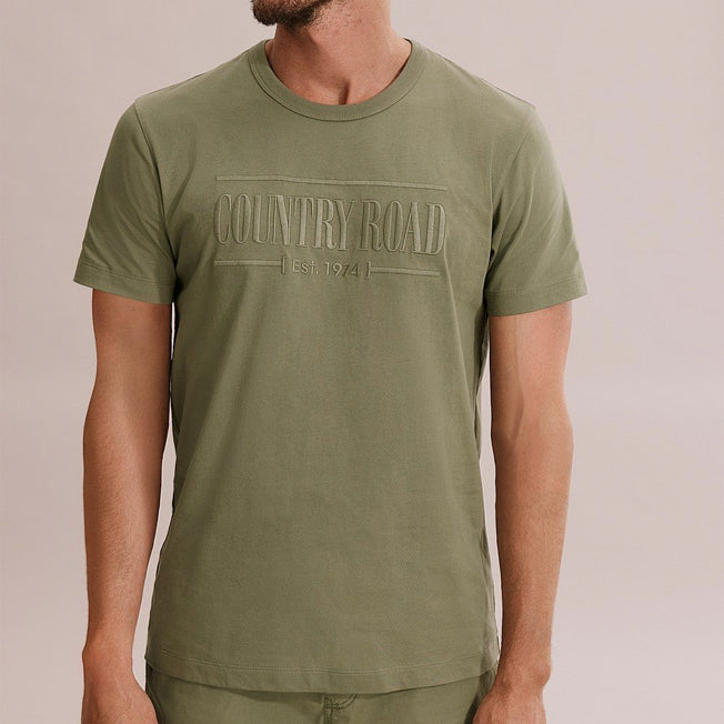 Country Road Mens Australian Cotton Heritage Logo Tee