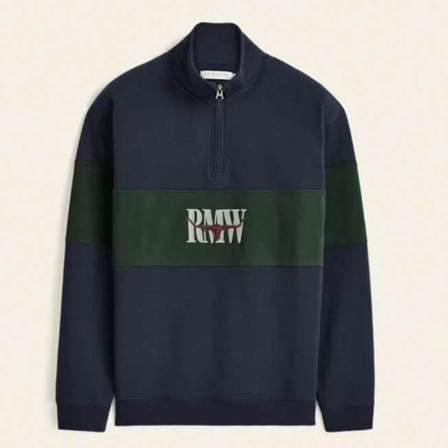R.M. Williams Heritage Panel 1/4 Zip Sweatshirt