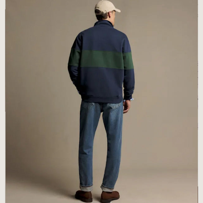 R.M. Williams Heritage Panel 1/4 Zip Sweatshirt