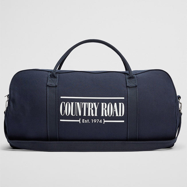 Country Road Australian Cotton Heritage Zip Canvas Tote Bag