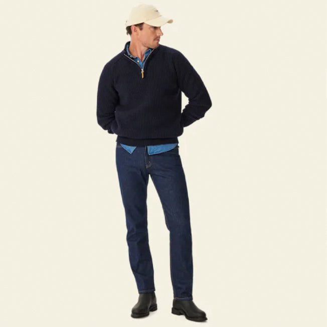 R.M. Williams Higgins Merino 1/4 Zip Knit